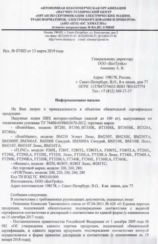 Лодка Flinc (Флинк) F280TL фото 2