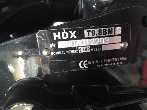 Лодочный мотор HDX T 9.8 BMS — 2014 год выпуска, без дефектов фото 6